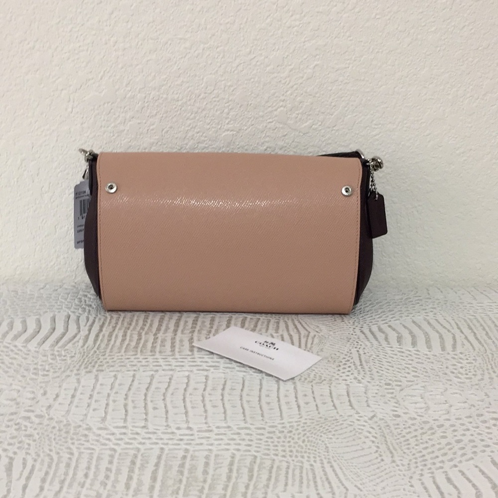 New Coach reversible leather clutch/crossbody bag - Picture 6 of 8